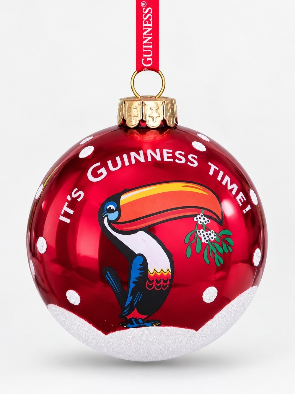 Guinness Red Toucan Holiday Ornament - It's Guinness Time!